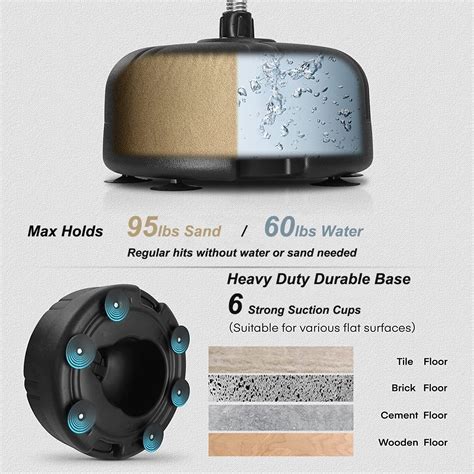 Buy BAHOM Punching Bag with Stand, Reflex Boxing Bag 51’’-63 ...