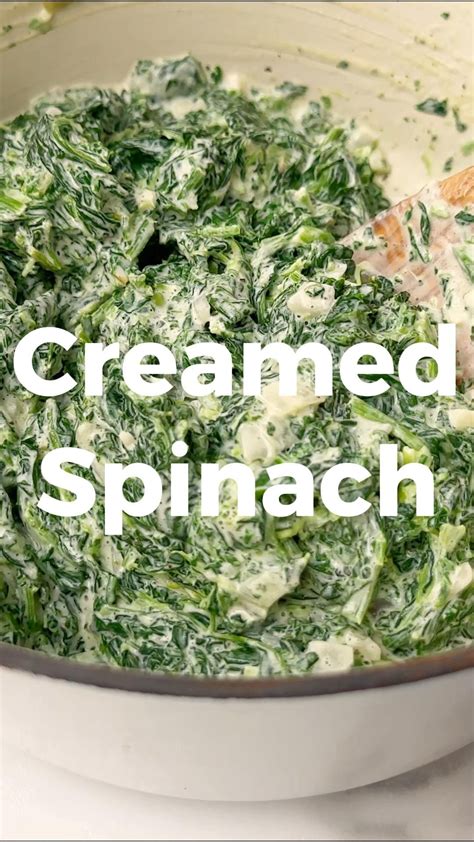 Quick & Easy 3-Ingredient Creamed Spinach in 2025 | Creamed spinach ...