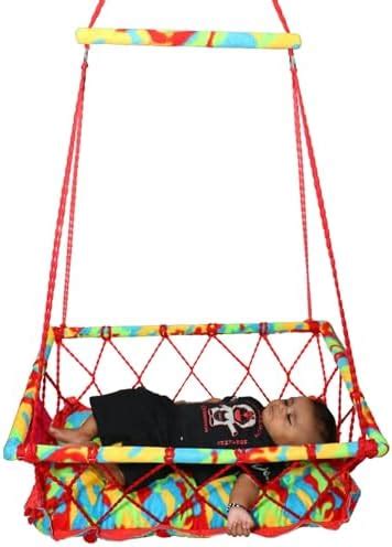 HURF Care Baby Swing Cotton jhula paalna Swings for New Born Babies for ...