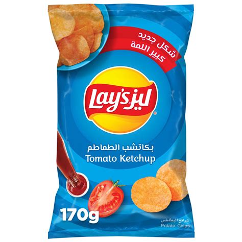 Buy Lay's Tomato Ketchup Potato Chips, 170g Online in UAE | Talabat UAE