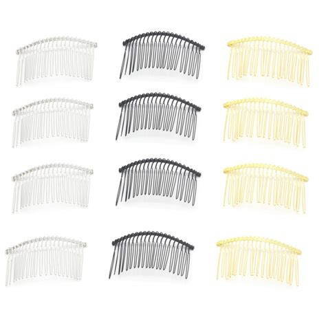 Buy BinaryABC Metal Wire Hair Clip Combs,Bridal Wedding Veil Combs,20 ...