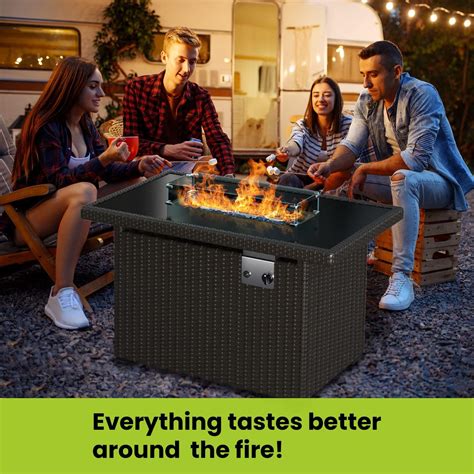 Buy Gorilla Fire Pits 44 inch 50,000 BTU Outdoor Propane Gas Fire Pit ...