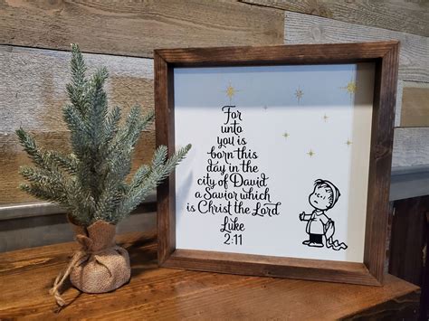 Charlie Brown Christmas Linus Bible Verse - Eternal Bible