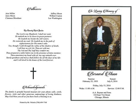 Bernard Moon Obituary | AA Rayner and Sons Funeral Homes