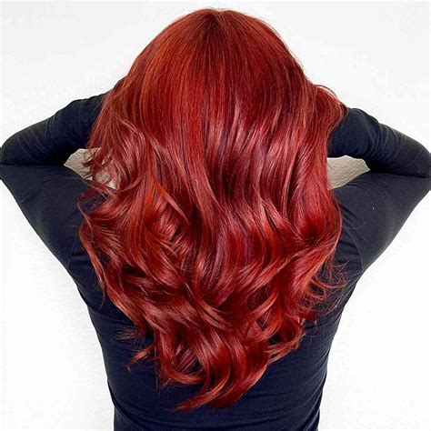 Medium Length Bright Red Hair