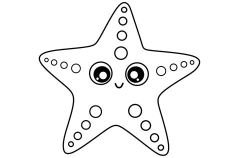 Starfish Coloring Sheet