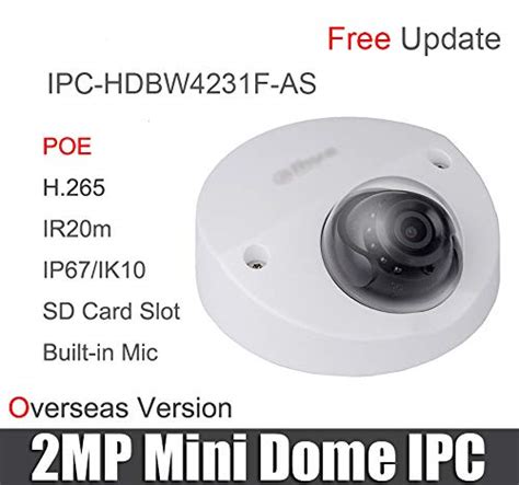 Dahua Mini Dome Network POE Built-in Mic SD Card Slot Security Camera-2 ...