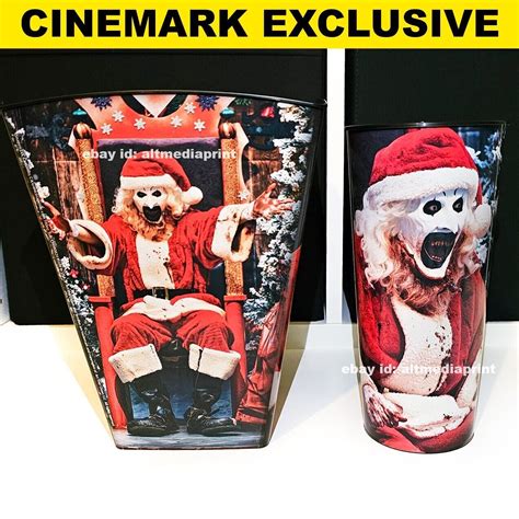 Terrifier 3 Art the Clown Cinemark Exclusive Popcorn Bucket + Cup ...