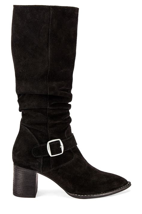 Free People Dahlia Slouch Boot in Black | REVOLVE