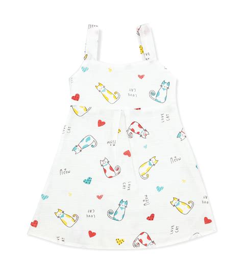 Buy Sleeveless Baby Muslin Frock -Cotton Kids Dress Online – zizuka