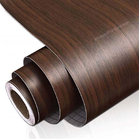 Univocean Multipurpose Dark Wood Grain Self Adhesive Waterproof HD ...