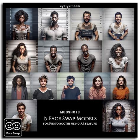 100+ Stunning AI Face Swap Mugshot Images For Photobooths