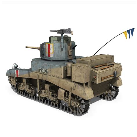 3d Model British - M3 Light Tank