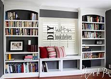 How To Built In Bookshelves by Diy Built In Bookshelves Maison De Pax How To Built In Bookshelves