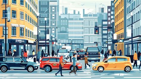 Busy City Street Scene 的图像结果