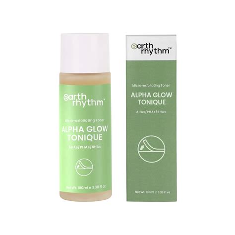 Buy Earth Rhythm Alpha Glow AHA BHA PHA Toner for Oily & Acne prone ...