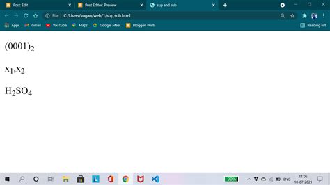 Image result for Subscript HTML