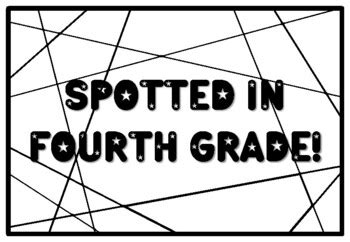 SPOTTED IN FOURTH GRADE! Fourth Grade Summer Fun Packet, 1st Day of ...