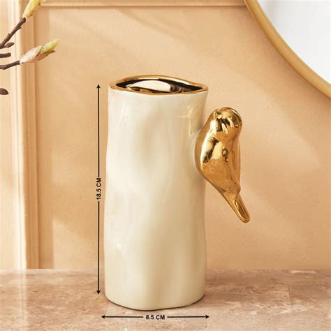 Buy Paloma Finch Ceramic Vase with Bird - Small from Home Centre at ...