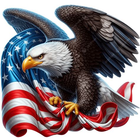 Bald Eagle With Usa Flag, Bald, Eagle, Usa PNG Transparent Image and ...