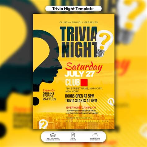 Quiz night invitation Images - Free Download on Freepik