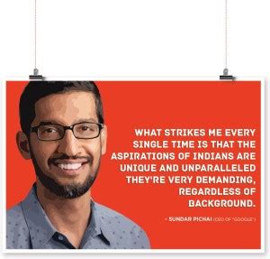 What Strikes Me Every Single - Sundar Pichai Quote Poster - MVP-00548 ...