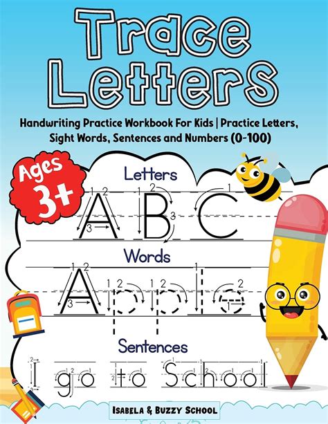 Buy Trace Letters: Alphabet Handwriting Practice Workbook for Kids ...