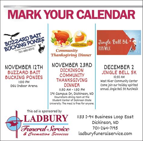 TUESDAY, NOVEMBER 7, 2023 Ad - Ladbury Funeral Service - The Dickinson ...