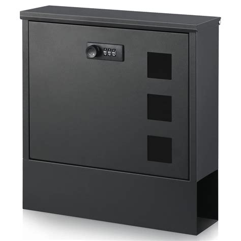 xydled Mailbox with Combination Lock,Large Capacity Wall Mounted ...