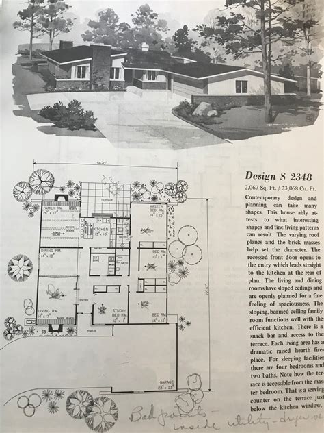 Mid Century Modern Home Floor Plans