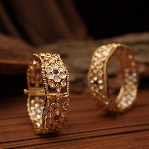 Kundan Bangles | Polki Bangles | Trendy Design | Shop Now
