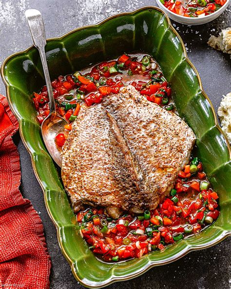 Baked Red Snapper Recipe with Salsa Fresca – Healthy Baked Fish Recipe ...