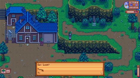 Eat leek - Stardew Valley | Interface In Game
