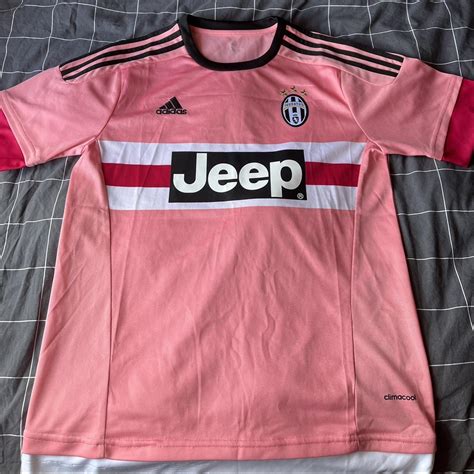 Adidas Pink Juventus Away Jersey 15/16 Worn a couple... - Depop