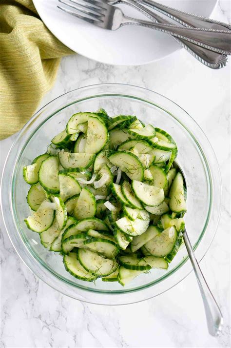 Easy Cucumber Salad Recipe - Light, Healthy and Delicious