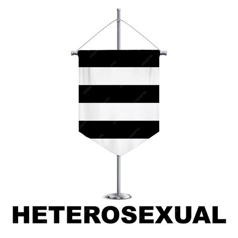 Orgulho Heterossexual Bandeira Vertical Medieval Vector Símbolo de ...