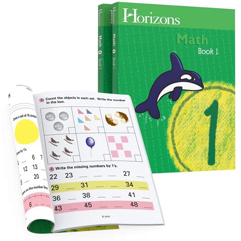 Snapklik.com : Horizons 1st Grade Math Student Books 1 & 2