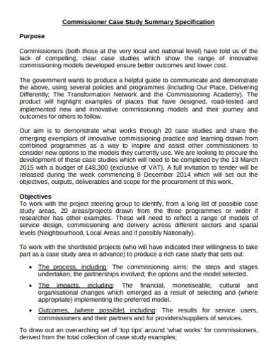 Image result for Case Study Summary