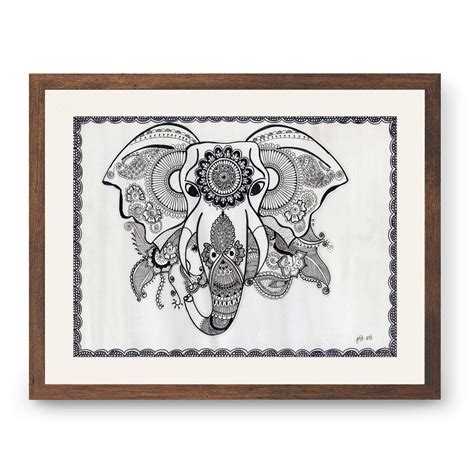 Elephant Madhubani Painting – Dessine Art