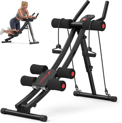 Amazon.com: MERACH Ab Machine, Adjustable Ab Trainer Machine, Ab Workout Equipment for Home Gym ...