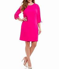 Image result for Plus Size Green Shirt Dress