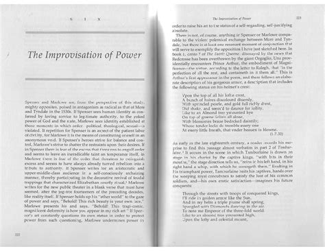 The Improvisation of Power Stephen Greenblatt - B.A English Language ...