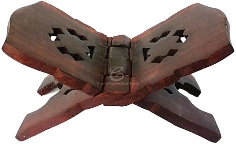 Jtku Handicraft Sheesham Wooden Holy Book Stand Rehal for Pooja Reading ...