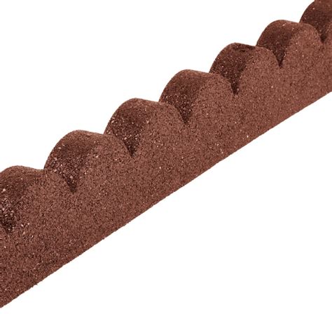 GroundSmart 144-ft x 4-in SmartLoc Scallop 36-Pack Red Rubber Landscape ...