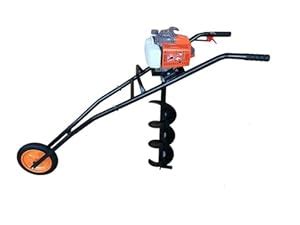 MECSTROKE Brand 68cc Heavy Duty Petrol Operated Hand Push Earth Auger ...