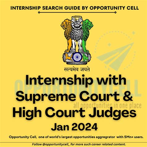 Internship with Justice & SC Judges - INTERNSHIP SEARCH GUIDE BY ...