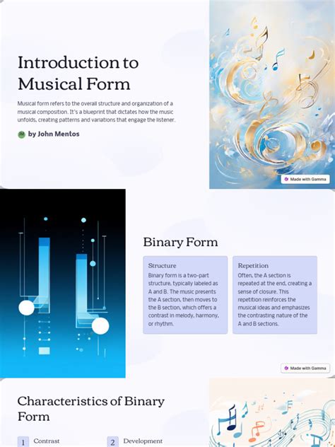 Image result for Music Form Examples