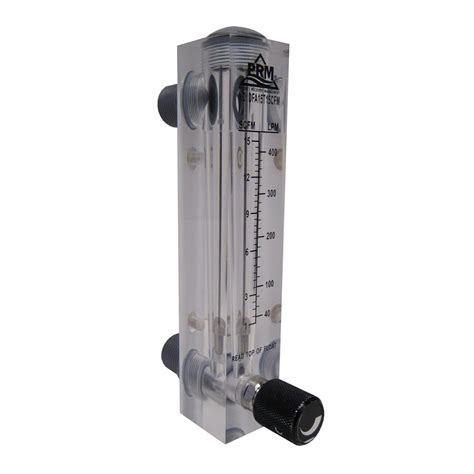 PRM Air Injection/Air Sparge Rotameter with Integrated Flow Valve, 1-15 ...