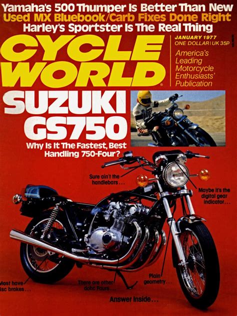 Suzuki GS750 and GS1000 Motorcycle History, CLASSICS REMEMBERED | Cycle ...