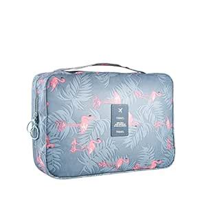 Blibly Waterproof Flamingo Hanging Travel Toiletry and Makeup Cosmetic ...